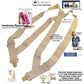 HoldUp Brand Maternity Suspenders with beige Super Strong USA Patented Gripper clasps