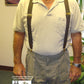 Dark Java Brown Casual Series Holdup Y-back Suspenders with Patented No-slip Gold-tone Clips