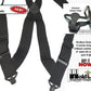 Holdup Hip-Clip Style No-Buzz Airport Friendly Black 2" wide Suspender