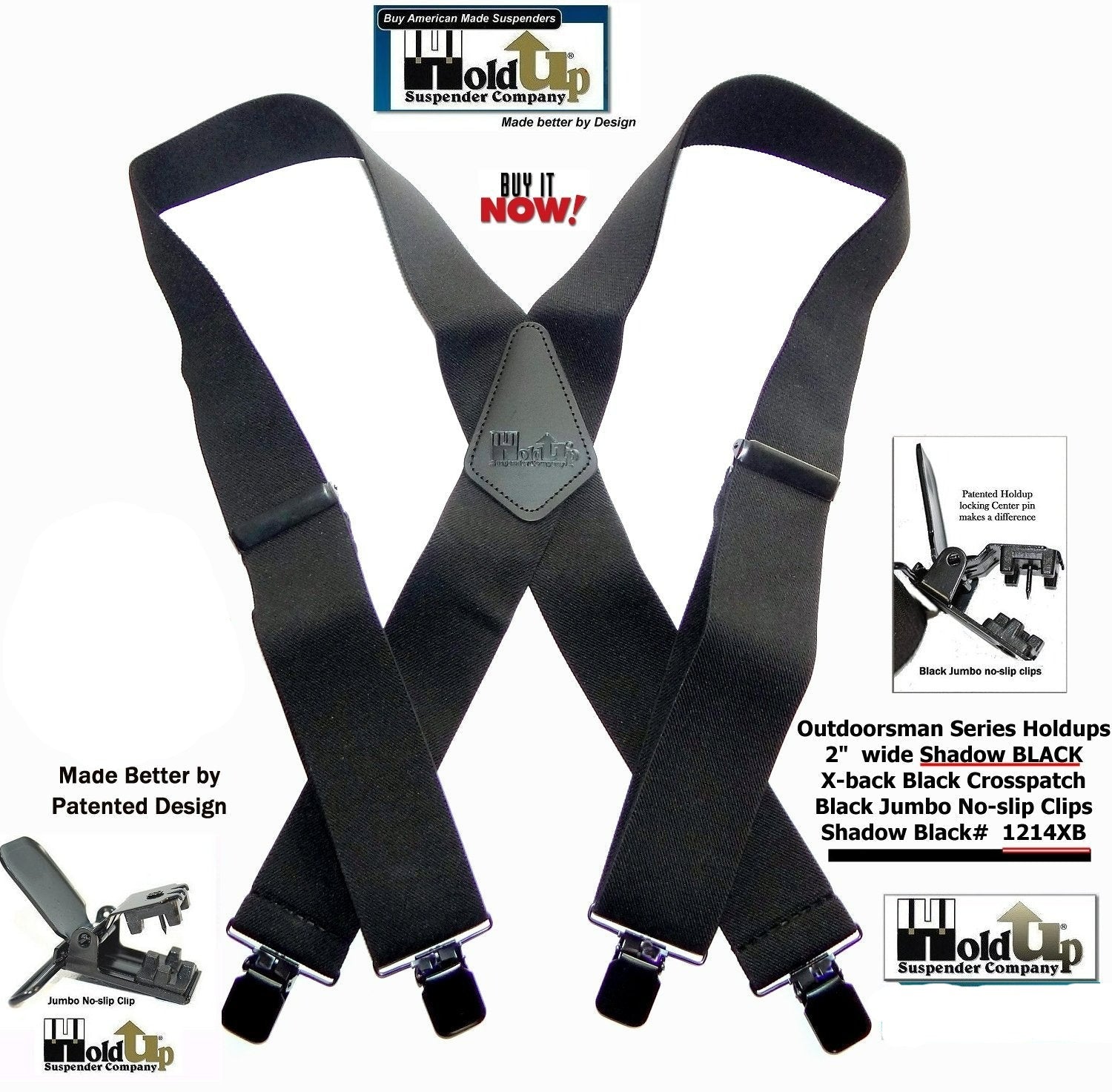 Buy 1 1/2 Inch Black Suspender Elastic Webbing Online
