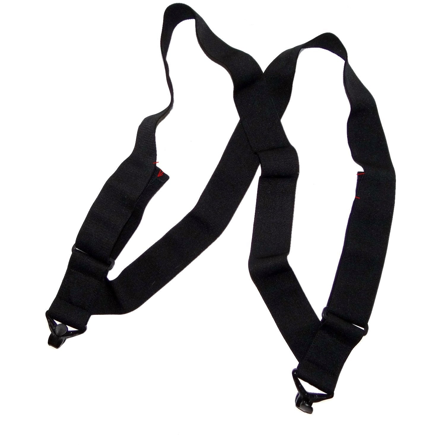 1 1/2 Inch Industrial Black Plated Metal Suspender Clip - Strapworks