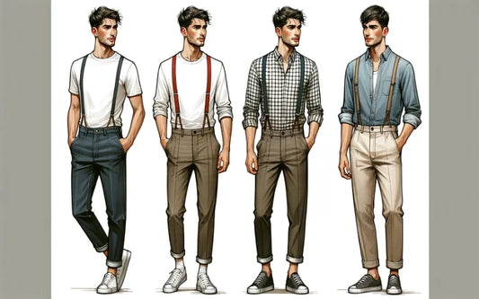 Casual Outfits With Suspenders for Guys