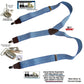 Holdup Light Blue Denim Suspenders Y-back men's suspenders with USA Patented No-slip Silvertone Clips