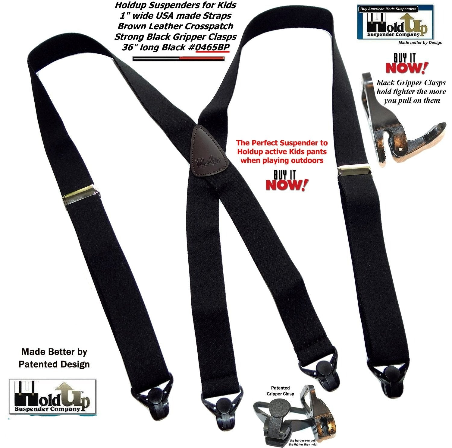 Tape Measure Suspenders for Kids - 36 Inch Only