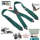 Holdup Brand Heavy Duty Greenwood Work Suspenders with USA patented Gripper Clasps