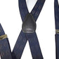 Hold-Ups Blue Elddis Diamond Pattern Jacquard Suspenders X-back And USA Patented Gold No-slip Clips
