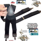 Holdup Black Pack Casual Series Suspenders X-back style with USA Patented No-slip Silver Clips
