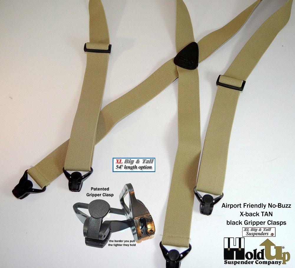 Melo Tough Y back suspenders airport friendly Suspenders,NO buzz with  Plastic Clip 1.5 inch fully elastic braces