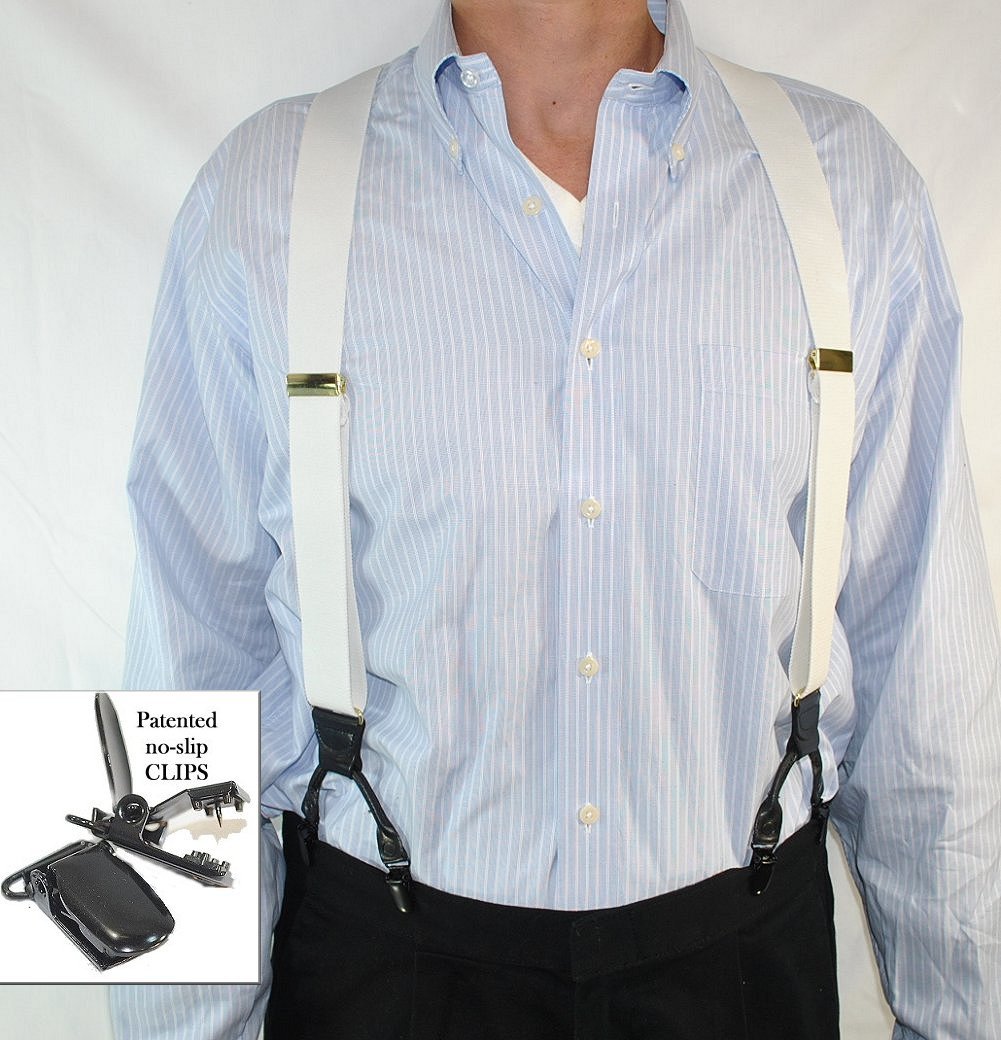 Hold-ups Dress Shirt Stays Y-style With No-slip Metal Clips –  Holdup-Suspender-Company