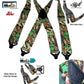 Holdup Suspender Company's Outdoorsman Series Advantage Pattern Camouflage Hunting Suspenders with black USA Patented Gripper Clasps