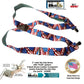 USA Flag pattern Holdup Hip-Clip 2 inch wide suspenders with Patented Jumbo silver tone  no-slip clips