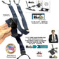 Holdup Brand Dark Ocean Blue Dual Clip XL Double-Ups style with patented black No-slip Clips
