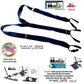 Holdup Brand Dark Ocean Blue Dual Clip XL Double-Ups style with patented black No-slip Clips