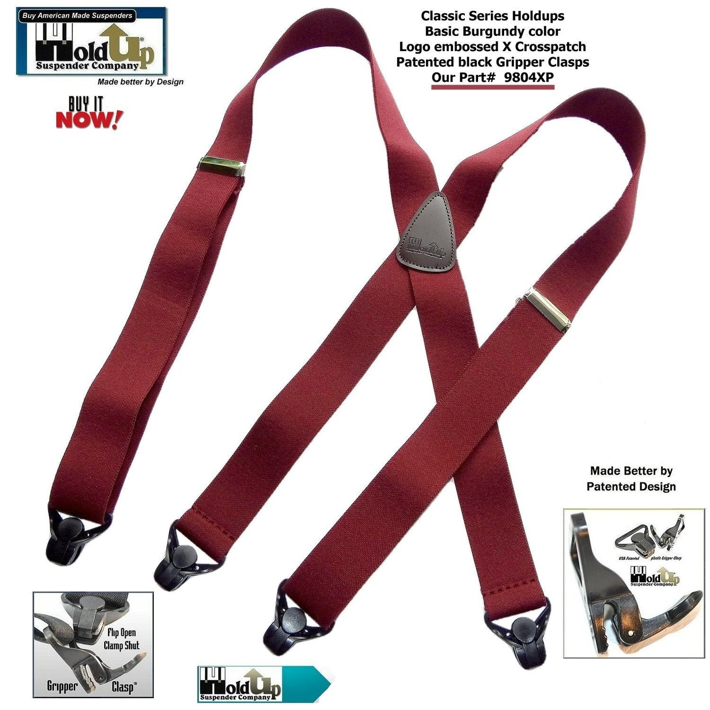 Holdup Classic Dark Burgundy Suspenders – Holdup-Suspender-Company