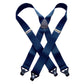Classic Series Basic Blue Patented Gripper Clasp HoldUp Suspenders