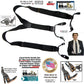 Holdup Black Pack All black XL Double-Up Y-back Suspenders with Patented Gripper Clasps
