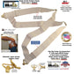 HoldUp Brand 2" Wide Tan Under Up Suspenders With Patented Jumbo Gripper Clasp