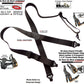 HoldUp XL No-buzz Black Airport Friendly X-back Style Suspenders with USA Patented Gripper Clasps