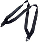 Hold-Ups All Black No-buzz Undergarment 1 1/2" Wide Hip Clip Hidden side clip Suspenders